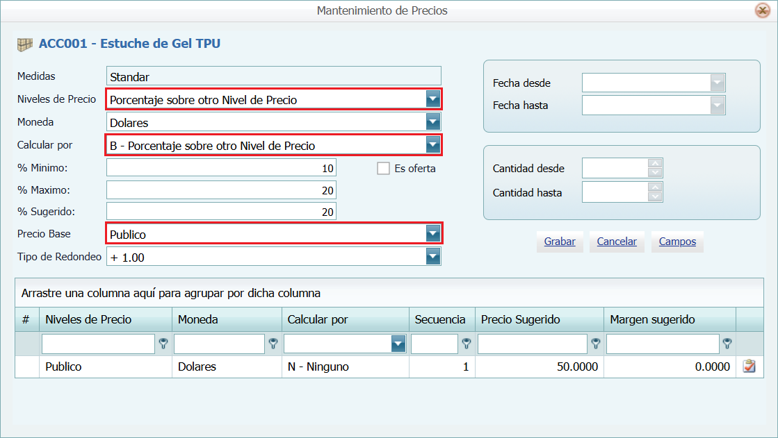 Productos Calcular Porcentaje Publico Lleno 1