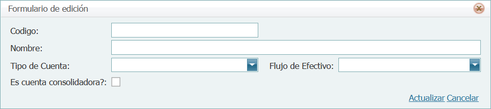 Contabilidad Cuentas Contables Catalogo Agregar