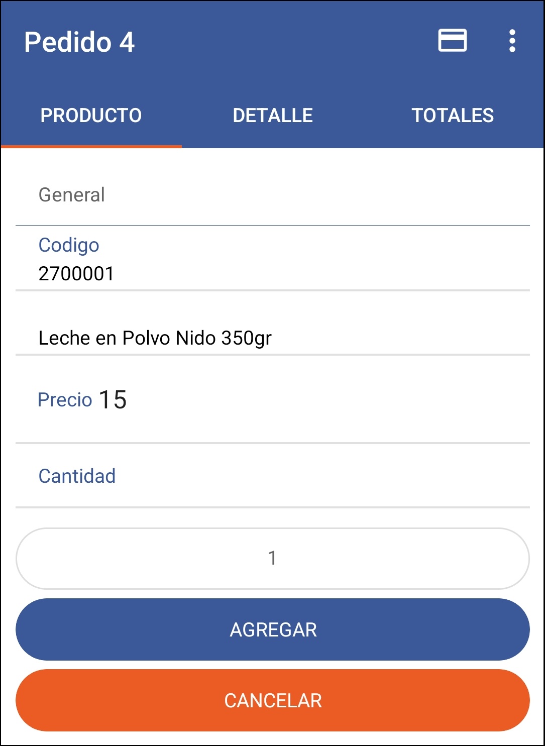 GOMserver App Inicio Offline Producto Detalle