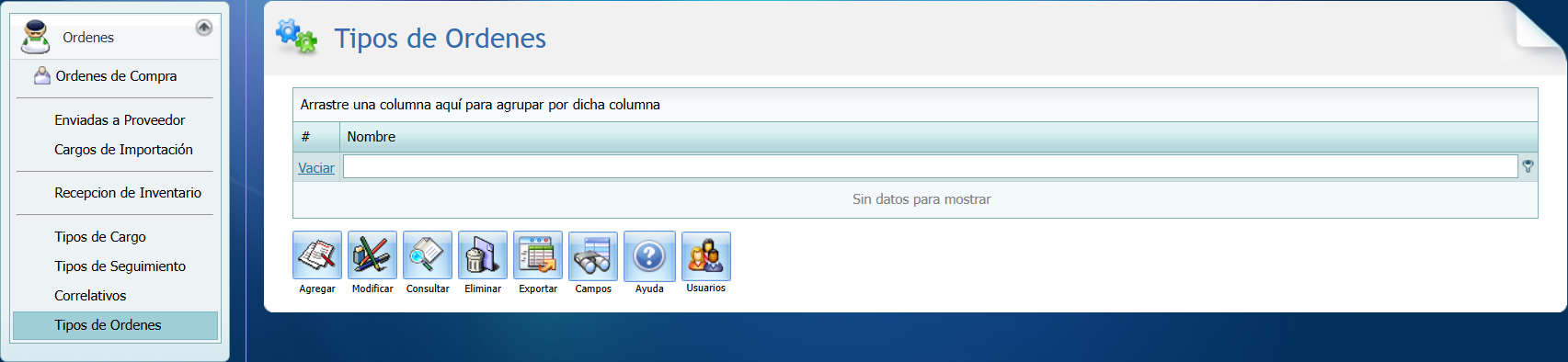Compra Ordenes Tipos de Ordenes