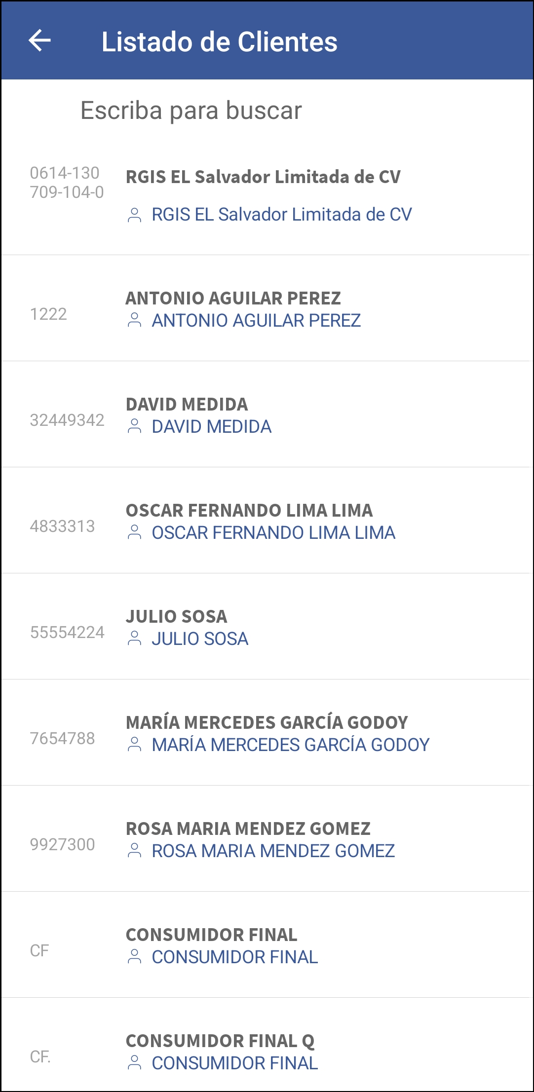 GOMserver App Clientes Ventana