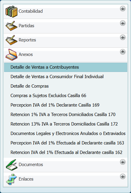 Contabilidad Anexos SV