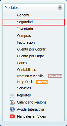 Modulo Seguridad