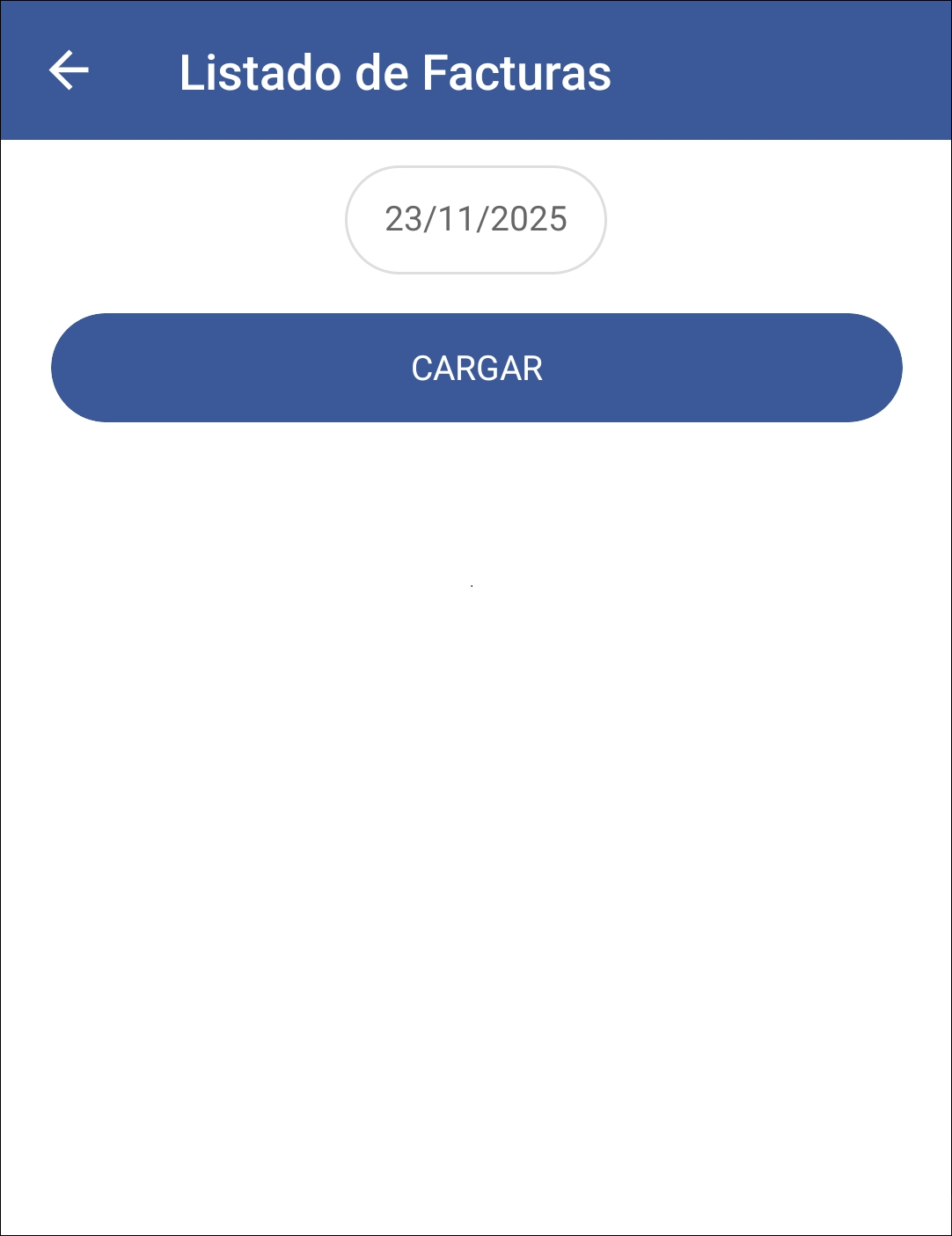 GOMserver App Facturas Listado Fecha