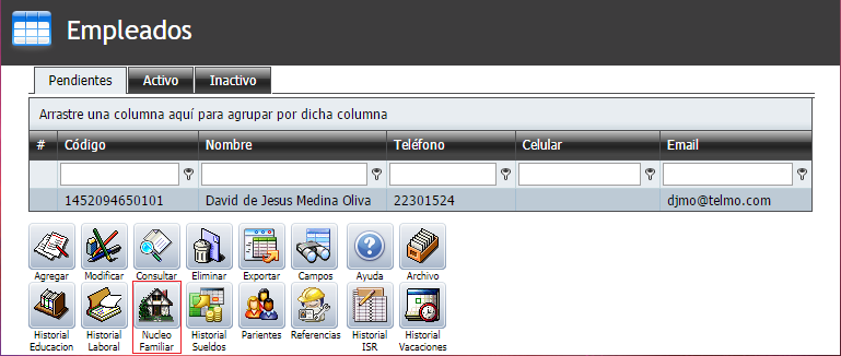 Empleados Nuevo Nucleo F