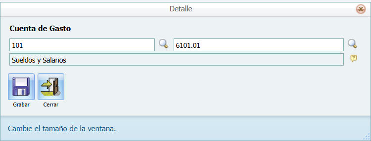 Bancos Estructura Contable Detalle Modificar
