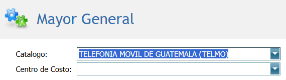 Contabilidad Mayor General Catalogo