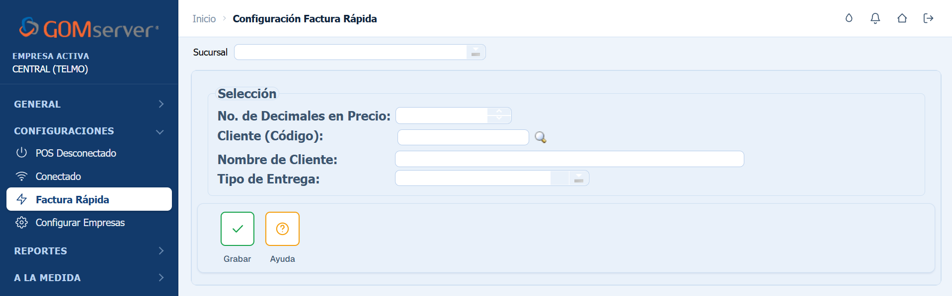 Factura Rapida Configuracion