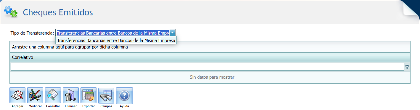 Bancos Transferencias Correlativos Tipo
