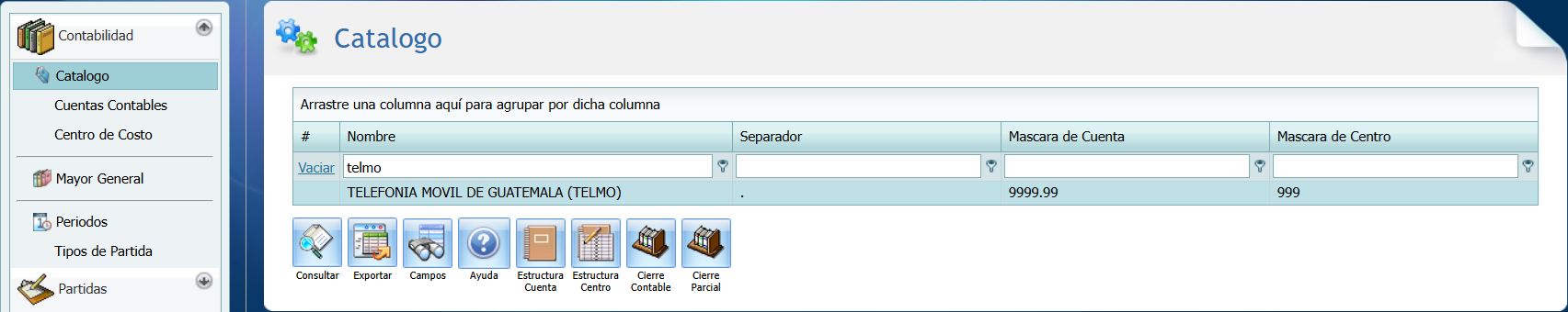 Contabilidad Catalogo