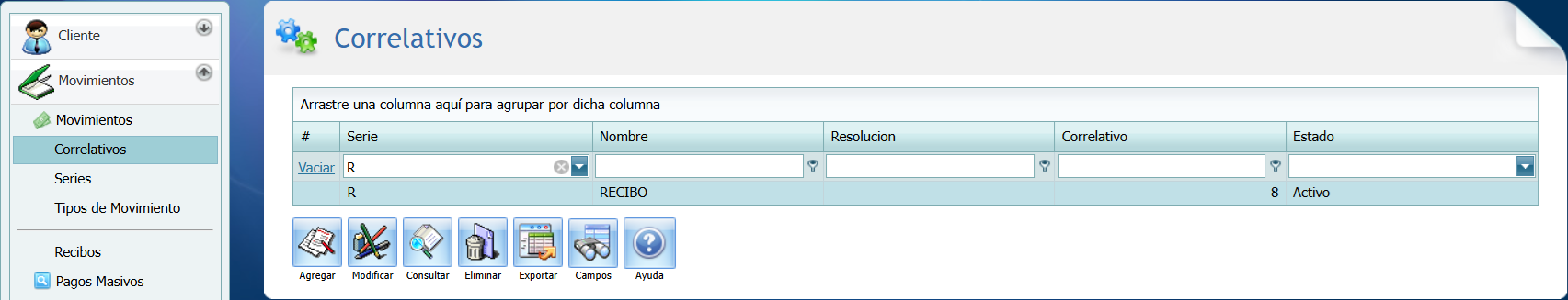 S F Cuentas por Cobrar Correlativo