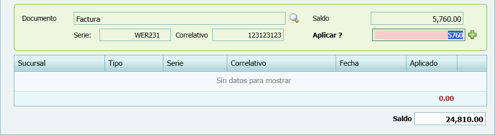 Cuantas Por Pagar Abono Agregar Documento Saldo