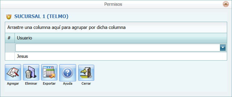 Sucursal Permisos Lleno