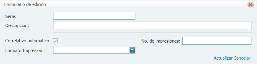 Cuantas Por Pagar Serie Nueva