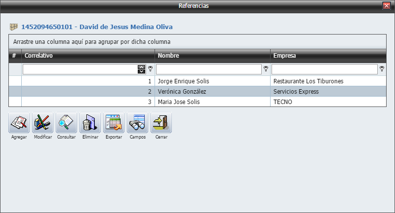 Empleados Nuevo Referencias Laborales Llena