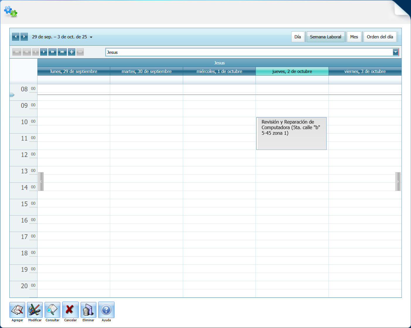 Help Desk Cita Calendario Nueva Cita Nueva Creada