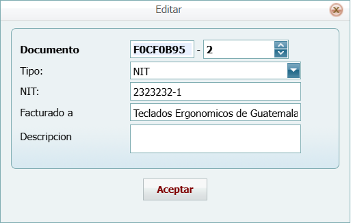 Cuantas Por Pagar Cargo Factura Editar