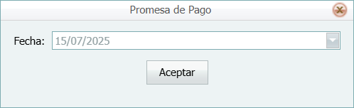 Cuentas por Pagar Pago Masivo Promesa Actual