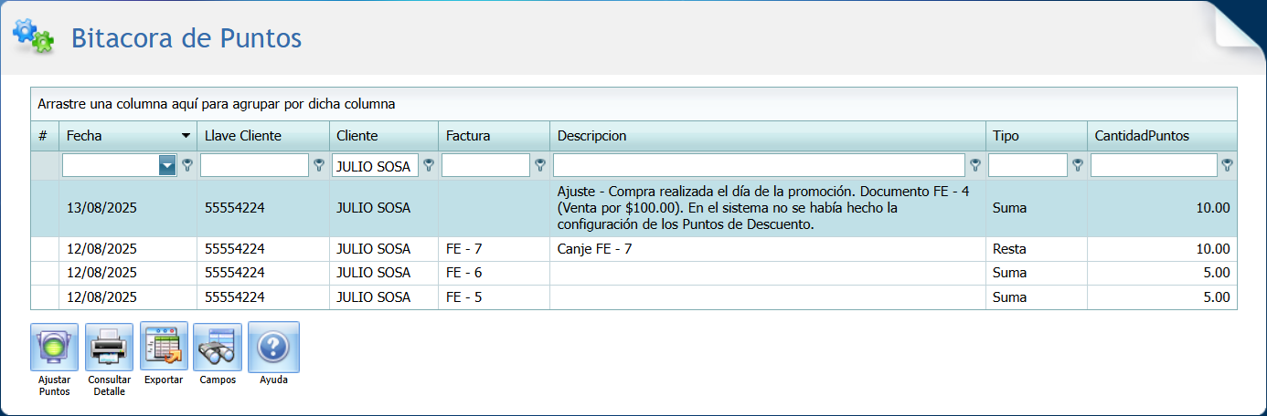 Facturacion Descuentos Bitacora Ajustar Lleno