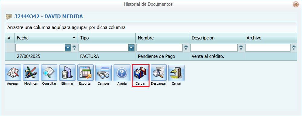 Cuantas Por Cobrar Clientes Archivo Lista Cargar