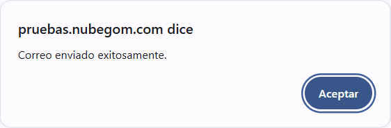 Facturas Enviar Correo Enviado