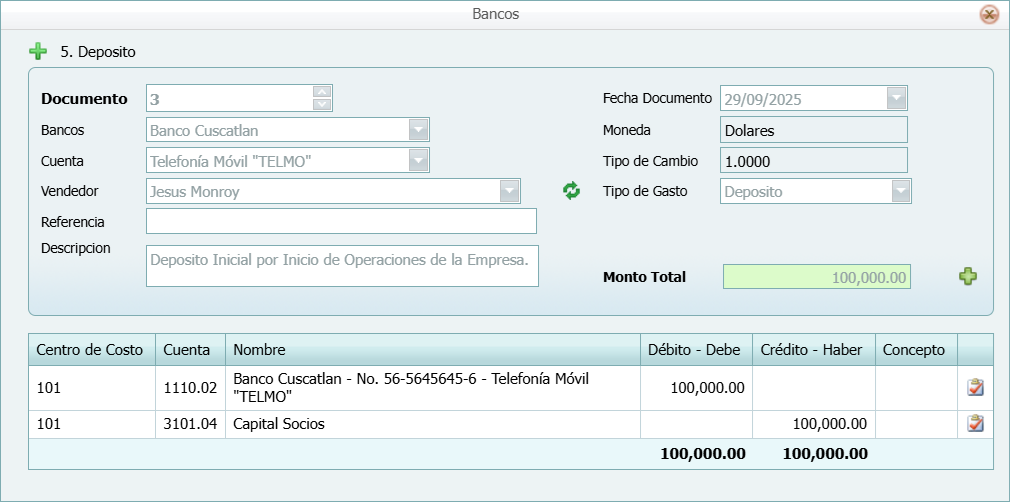 Bancos Movimiento Nuevo Lleno 2