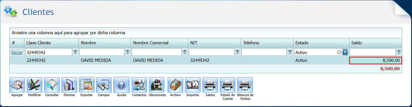 Cuantas Por Cobrar Movimiento Abono Cliente Antes