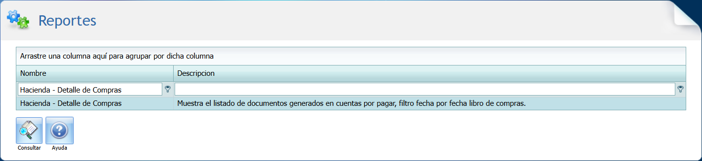 Reporte Estandar Hacienda Reporte