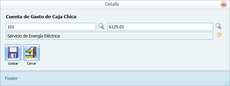 Contabilidad Enlaces Estructura Caja Chica Estructura Ventana Detalle Cuenta