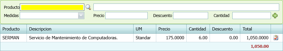 Cuentas por Cobrar Contratros Prospecto Agregar P5