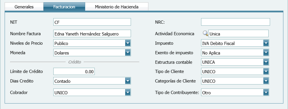 Cuantas Por Cobrar Clientes Prospecto Nuevo Facturacion