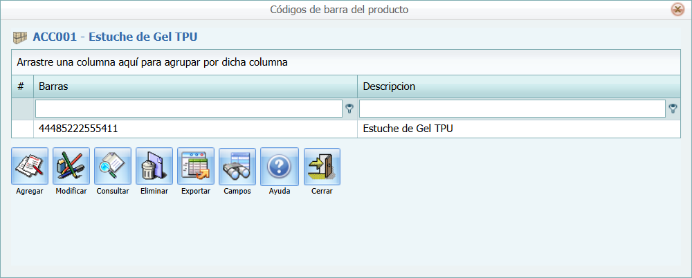 Ventana Producto Barras Lleno
