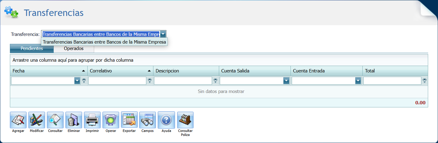 Bancos Transferencias Tipos