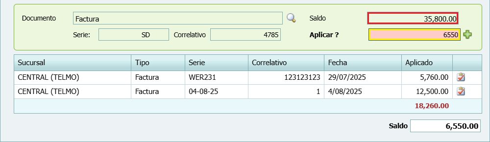 Cuantas Por Pagar Abono Agregar Documento Saldo Abono