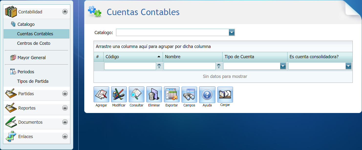 Contabilidad Cuentas Contables Catalogo