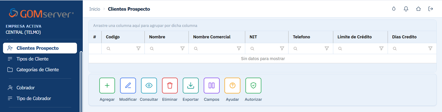 Cuentas Por Cobrar Clientes Prospecto