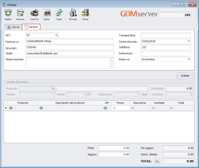 Facturacion Windows CF