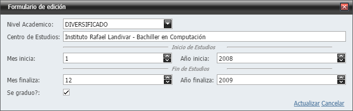 Empleados Nuevo Historial Educacion Lleno