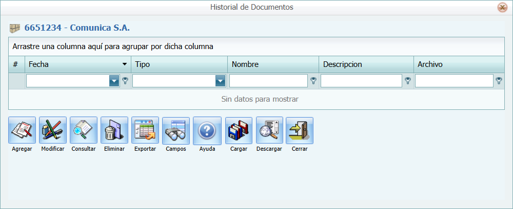 Cuentas por Pagar Proveedor Archivo