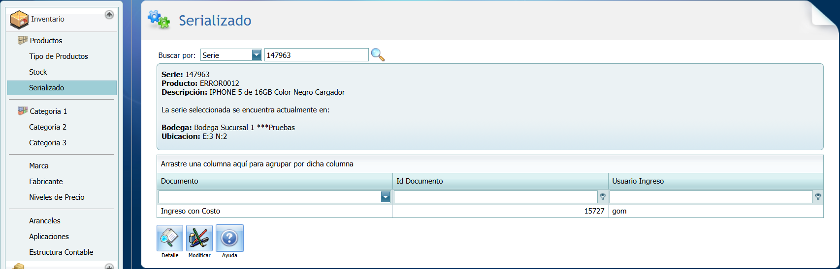 Consulta de Series Info