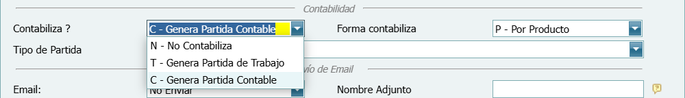 Contabilidad Enlaces Tipos de Devolucion Ventana Contabiliza