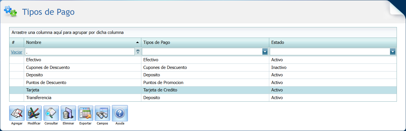 Cuantas Por Pagar Tipos de Pago Varios