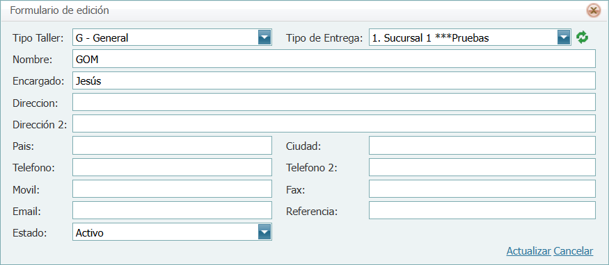 Help Desk Servicio Taller Tipo Nuevo