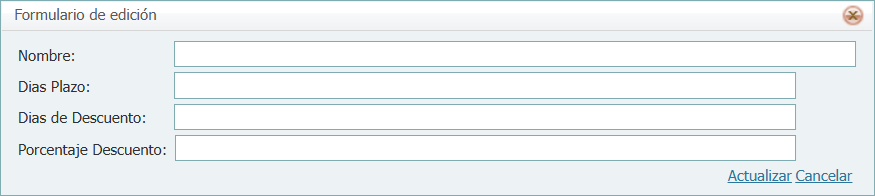 Cuentas por Pagar Dias Plazo Nuevo