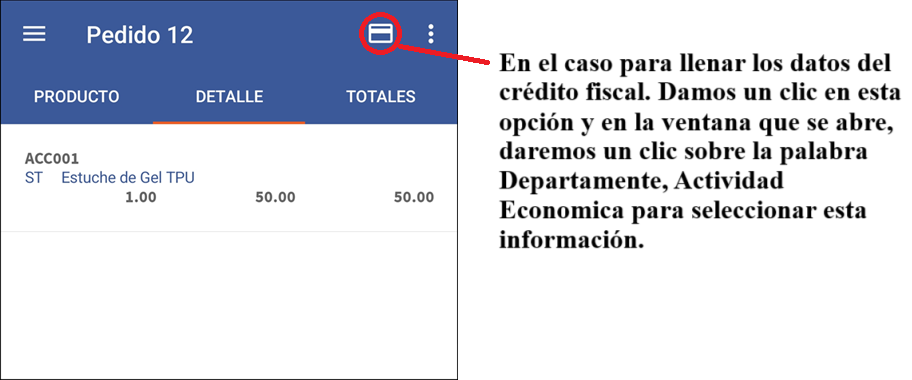 GOMserver App Pedidos Buscar Producto Pedido Cobrar