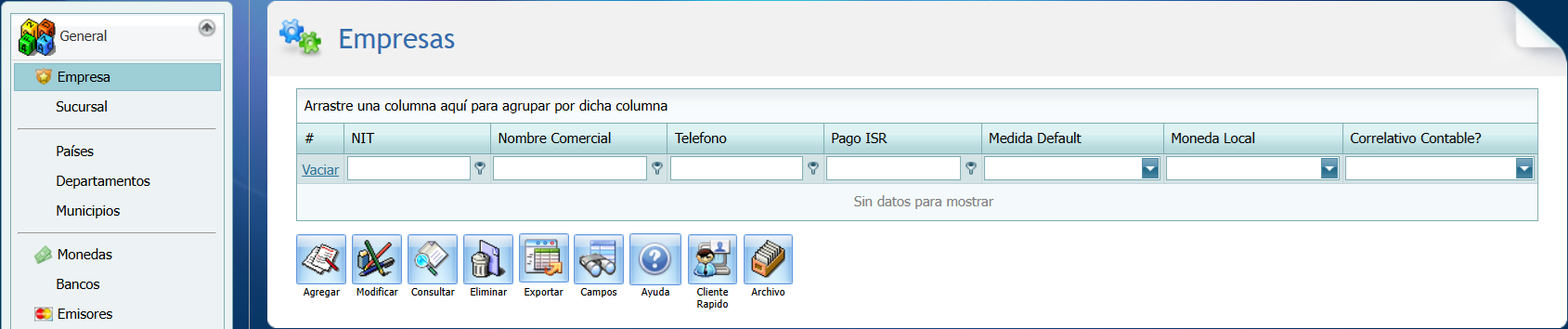 Modulo General Empresas