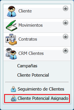 Cuentas por Cobrar Crm Cliente Potencial Asignado