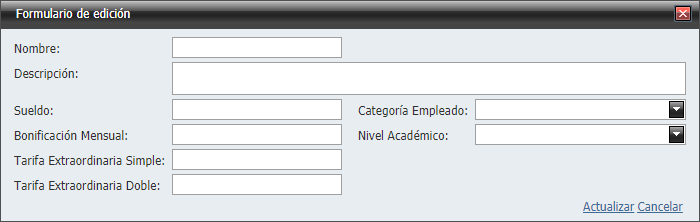 Empleados Puestos Agregar