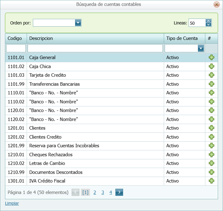 Partidas Partidas de Trabajo Busqueda 2 Lista