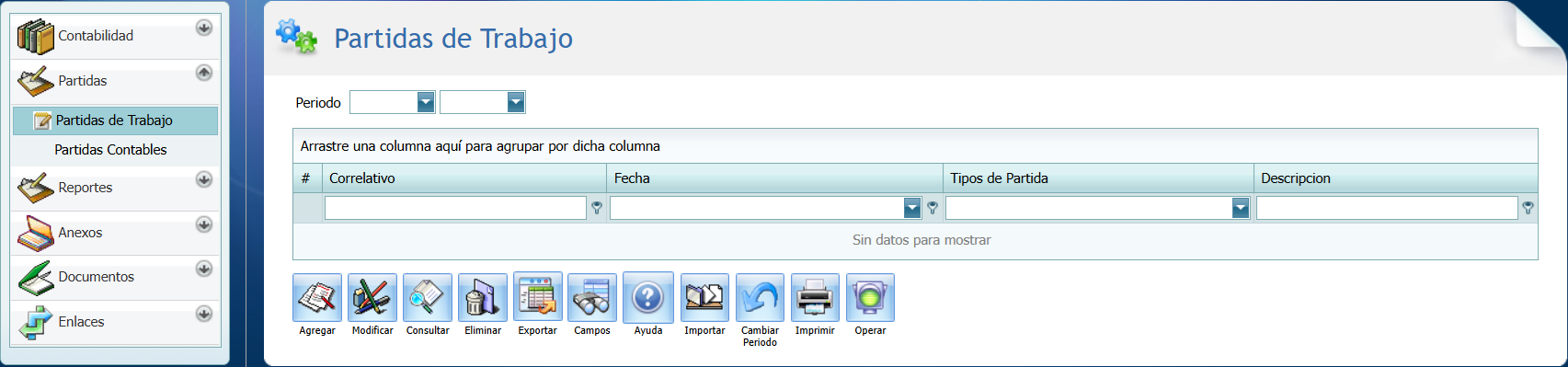 Partidas Partidas de Trabajo 2